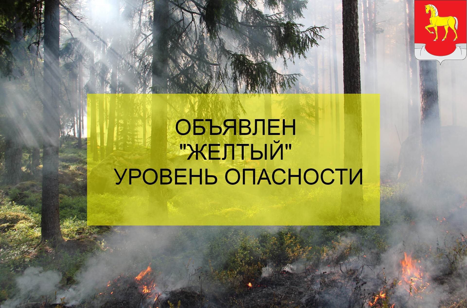 Объявляется «желтый» уровень опасности на территории Ульяновской области!.